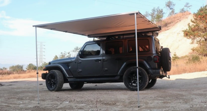 Car side tent SUNSHADE 2m x 2.5m Grey